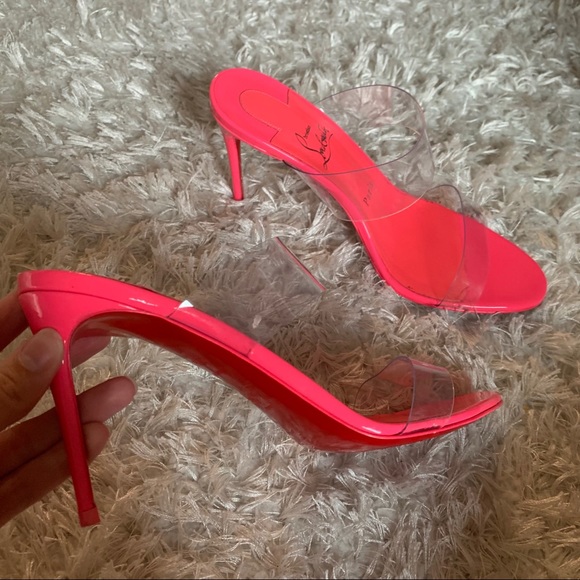 Christian Louboutin Shoes - Christian Louboutin just nothing clear strap heels